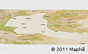 Shaded Relief Panoramic Map of Shule, satellite outside