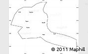 Blank Simple Map of Shule, cropped outside