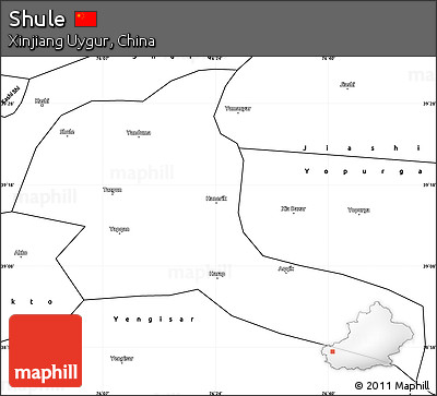 Blank Simple Map of Shule