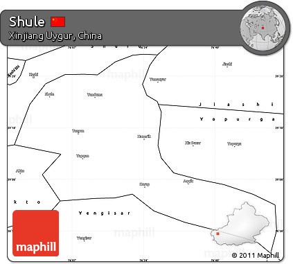 Blank Simple Map of Shule