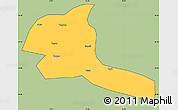Savanna Style Simple Map of Shule, cropped outside