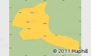 Savanna Style Simple Map of Shule, single color outside