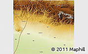 Physical 3D Map of Tacheng