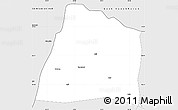 Silver Style Simple Map of Tacheng