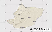Shaded Relief Map of Toli, cropped outside