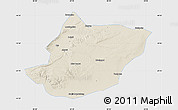 Shaded Relief Map of Toli, single color outside