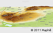 Physical Panoramic Map of Toli