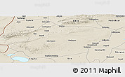 Shaded Relief Panoramic Map of Toli