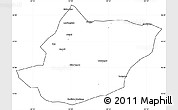 Blank Simple Map of Toli, cropped outside