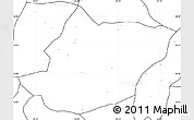 Blank Simple Map of Toli, no labels