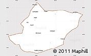 Classic Style Simple Map of Toli, cropped outside