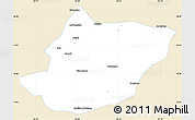 Classic Style Simple Map of Toli, single color outside