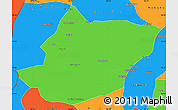 Political Simple Map of Toli