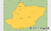 Savanna Style Simple Map of Toli, cropped outside