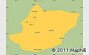 Savanna Style Simple Map of Toli, single color outside