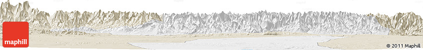 Classic Style Horizon Map of Turpan