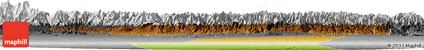 Physical Horizon Map of Turpan, desaturated