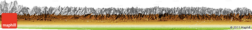 Physical Horizon Map of Turpan