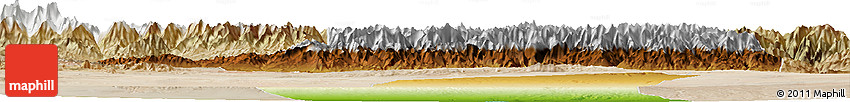Physical Horizon Map of Turpan, satellite outside Physical Horizon Map of Turpan, satellite outside