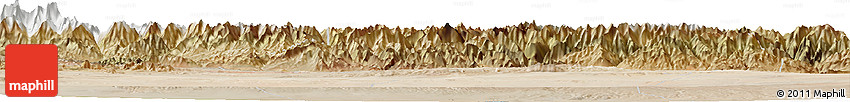 Satellite Horizon Map of Turpan