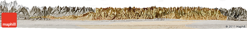 Satellite Horizon Map of Turpan, semi-desaturated Satellite Horizon Map of Turpan, semi-desaturated
