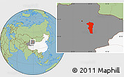 Savanna Style Location Map of Turpan, highlighted country, highlighted parent region