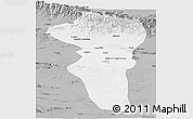 Gray Panoramic Map of Turpan