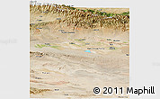 Satellite Panoramic Map of Turpan