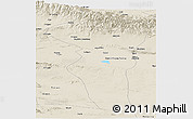 Shaded Relief Panoramic Map of Turpan