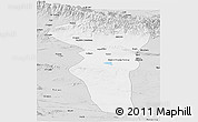 Silver Style Panoramic Map of Turpan