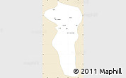 Classic Style Simple Map of Turpan, single color outside
