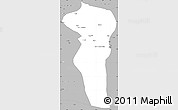Gray Simple Map of Turpan