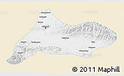 Classic Style 3D Map of Urumqi, single color outside