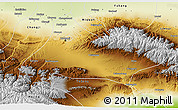 Physical 3D Map of Urumqi