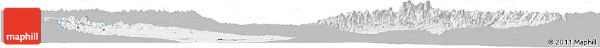 Gray Horizon Map of Urumqi, single color outside