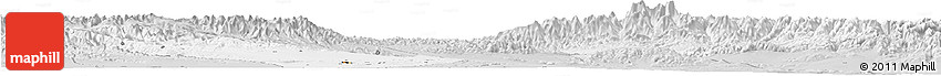Silver Style Horizon Map of Urumqi
