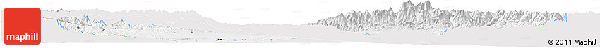 Silver Style Horizon Map of Urumqi, single color outside