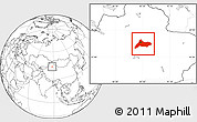 Blank Location Map of Urumqi