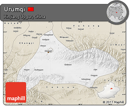 Classic Style Map of Urumqi