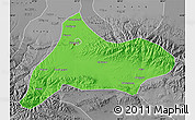 Political Map of Urumqi, desaturated