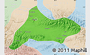 Political Map of Urumqi, lighten