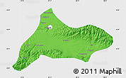 Political Map of Urumqi, single color outside