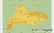 Savanna Style Map of Urumqi, single color outside
