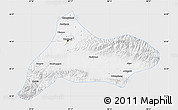 Silver Style Map of Urumqi, single color outside