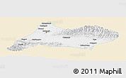 Classic Style Panoramic Map of Urumqi, single color outside