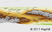 Physical Panoramic Map of Urumqi