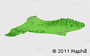 Political Panoramic Map of Urumqi, cropped outside