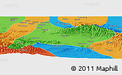 Political Panoramic Map of Urumqi