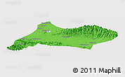 Political Panoramic Map of Urumqi, single color outside