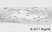 Silver Style Panoramic Map of Urumqi